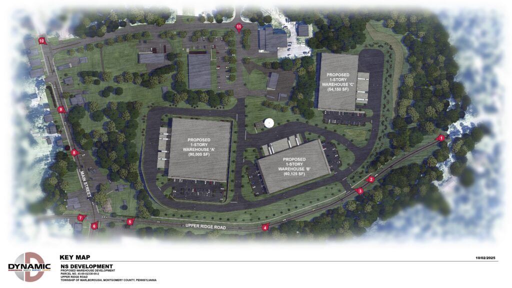Aerial view rendering of Upper Ridge Business Park